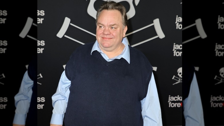 Preston Lacy smiling at Jackass Forever premiere