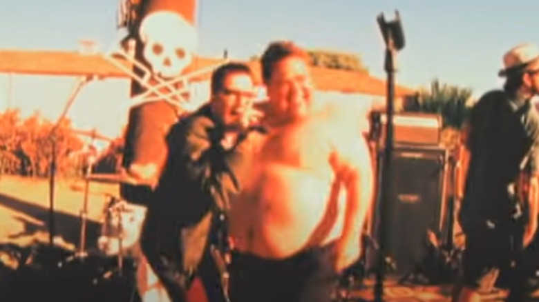 Preston Lacy smiling in a Weezer video