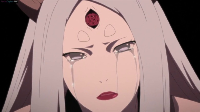 Kaguya shedding tears