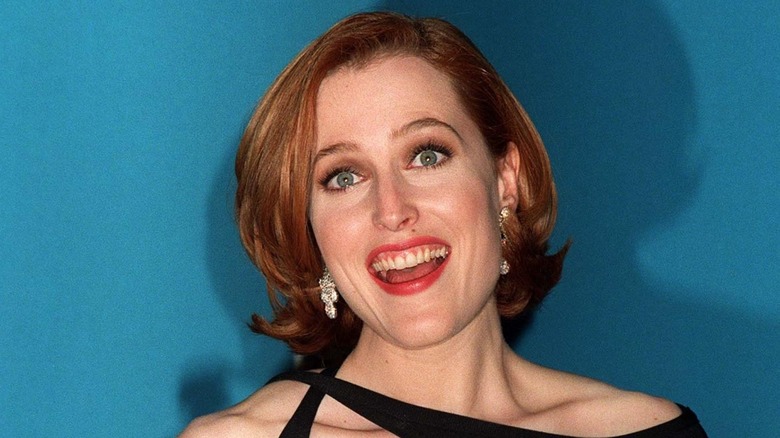 Gillian Anderson smiling