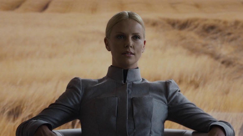 Charlize Theron giving important orders