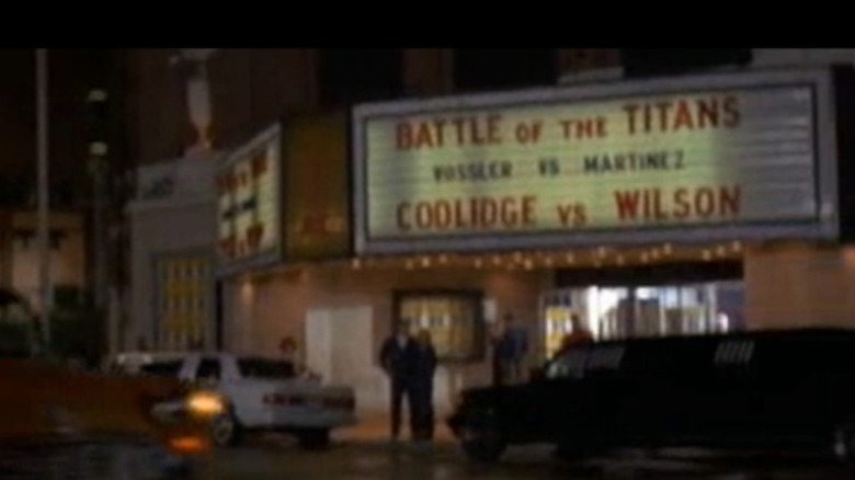 Coolidge vs. Wilson fight marquee