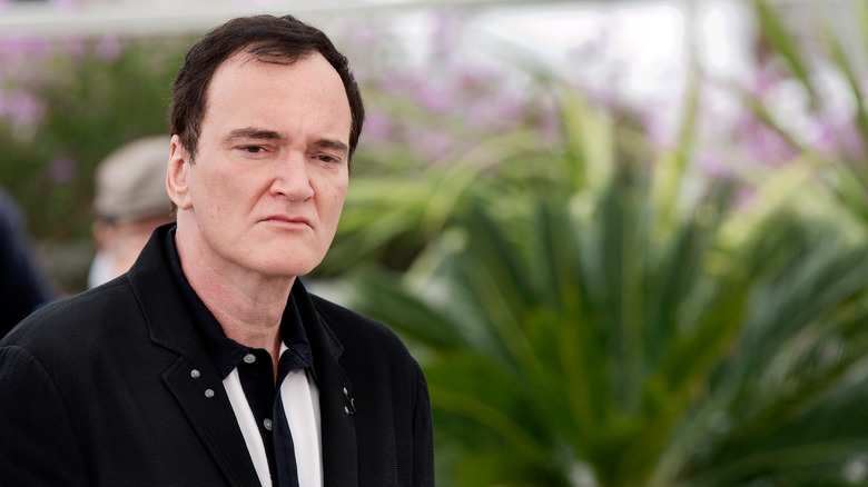 Quentin Tarantino outside