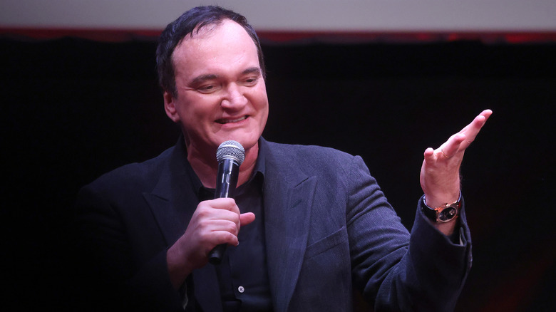 Tarantino smiling