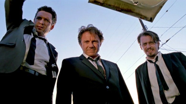 Michael Madsen, Harvey Keitel, and Steve Buscemi in Reservoir Dogs