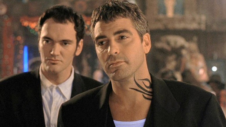 Quentin Tarantino and George Clooney in From Dusk Till Dawn