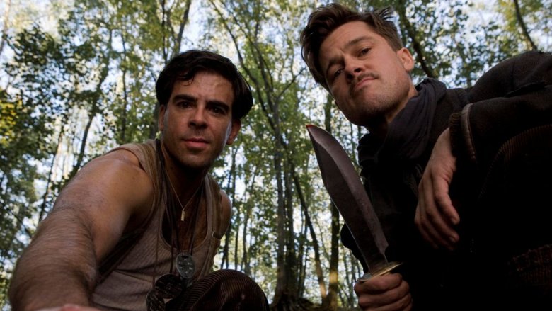 Eli Roth and Brad Pitt in Inglourious Basterds