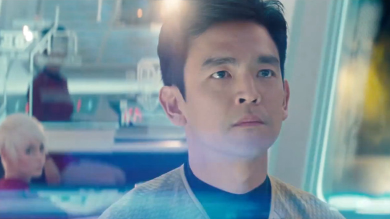 Sulu looks up