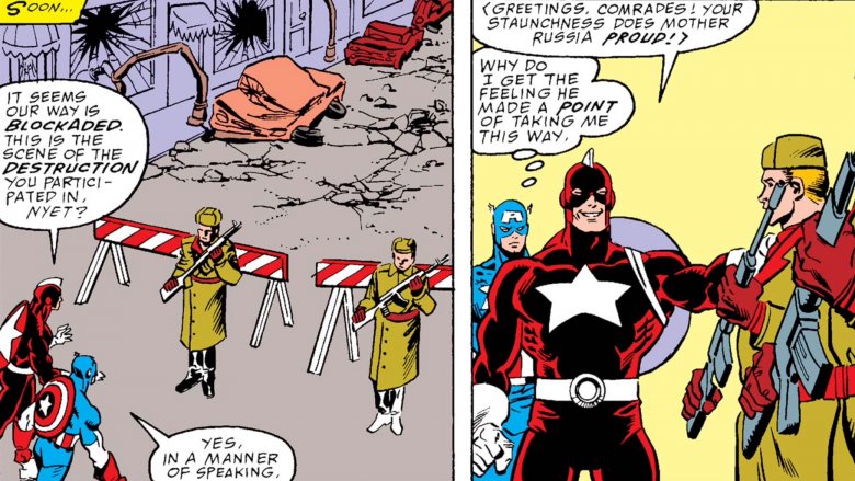 Captain America and Red Guardian