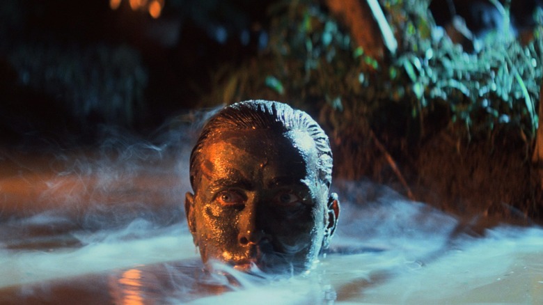 Martin Sheen rising out of water