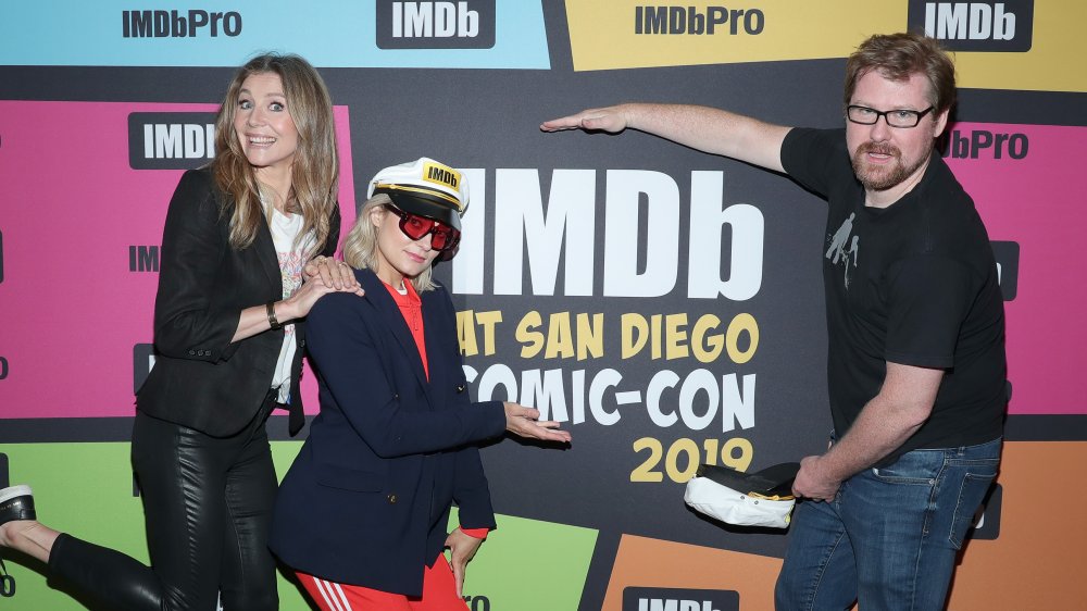 Sarah Chalke, Spencer Grammer, and Justin Roiland