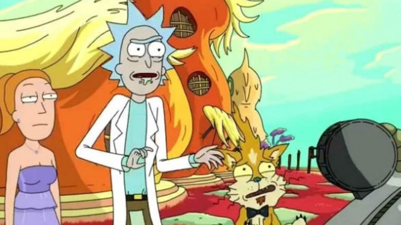 Scene from Rick and Morty