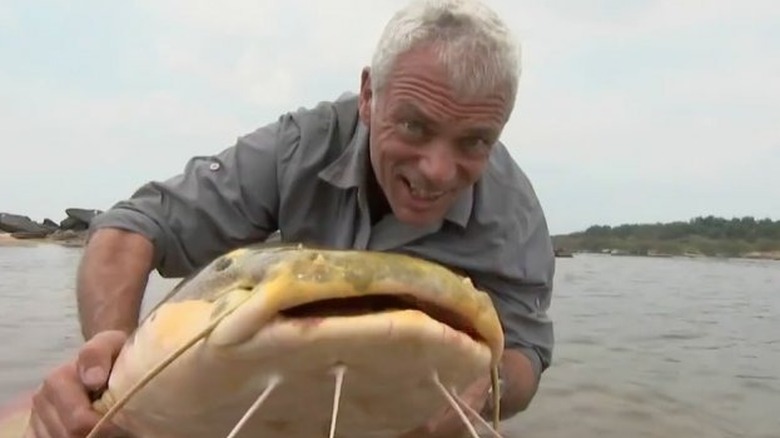 Jeremy Wade holding catfish