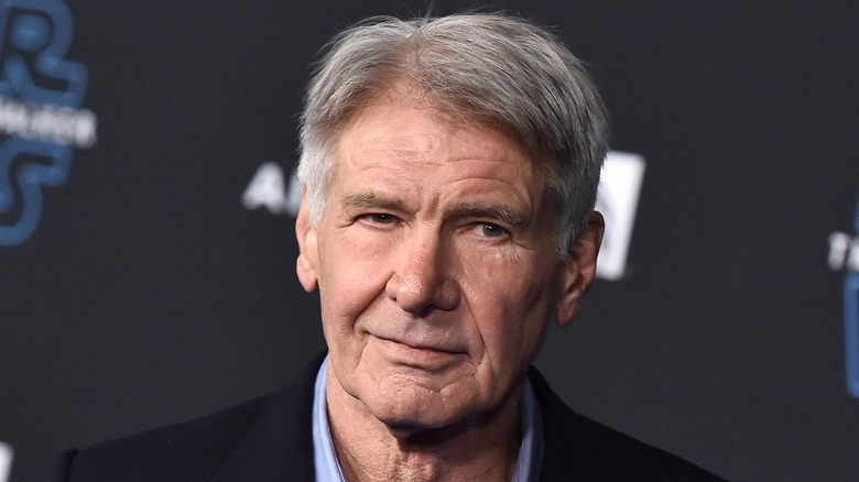 Harrison Ford grins for camera