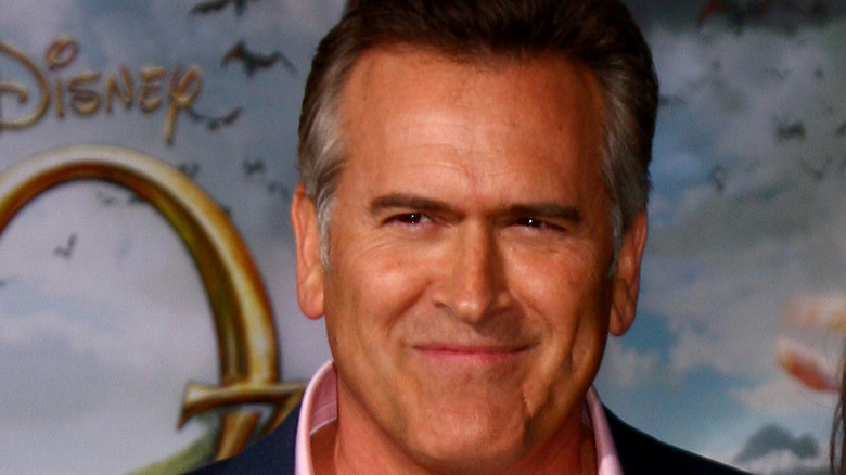 Bruce Campbell tight smile