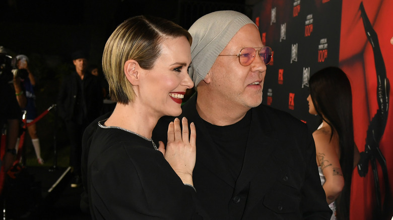 Sarah Paulson and Ryan Murphy at event