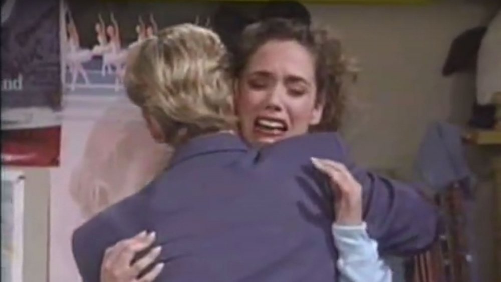Elizabeth Berkley as Jessie Spano, from Saved by the Bell
