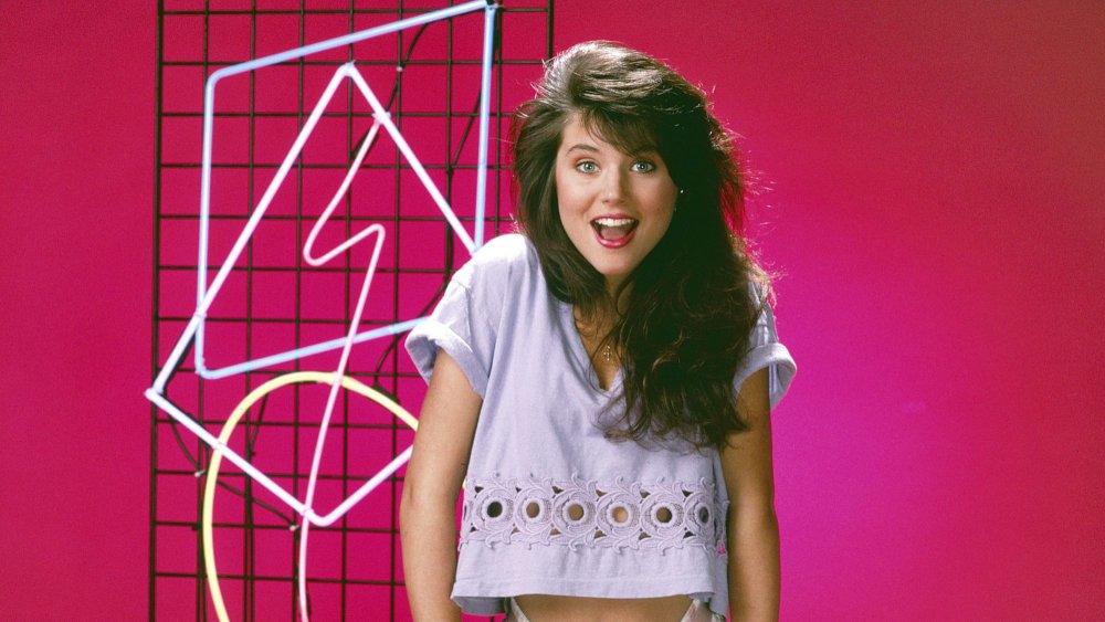 Tiffani Amber Thiessen as Kelly Kapowski from Saved by the Bell