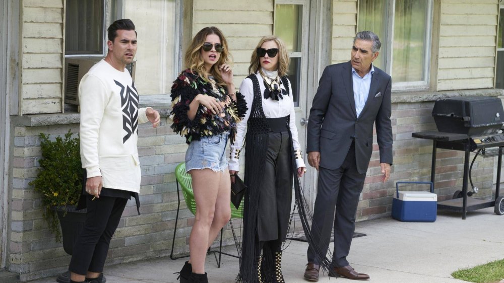 Dan Levy, Annie Murphy, Catherine O'Hara, Eugene Levy in Schitt's Creek