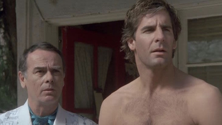 Scott Bakula and Dean Stockwell on "Quantum Leap"