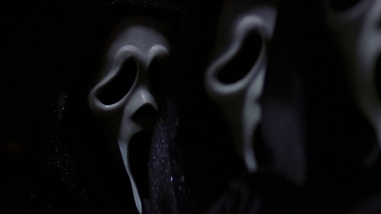 A series of Ghostface masks Scream