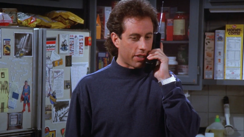 Jerry Seinfeld on the phone