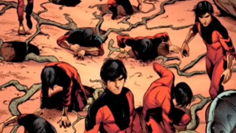 Shang-Chi with several of his copies