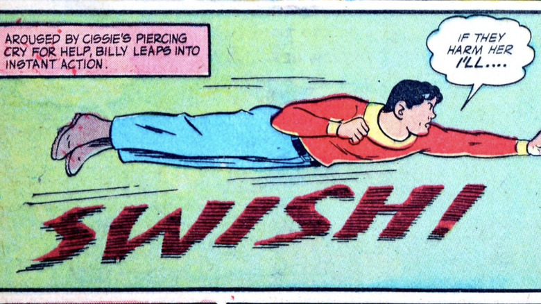 Billy Batson tries to fly