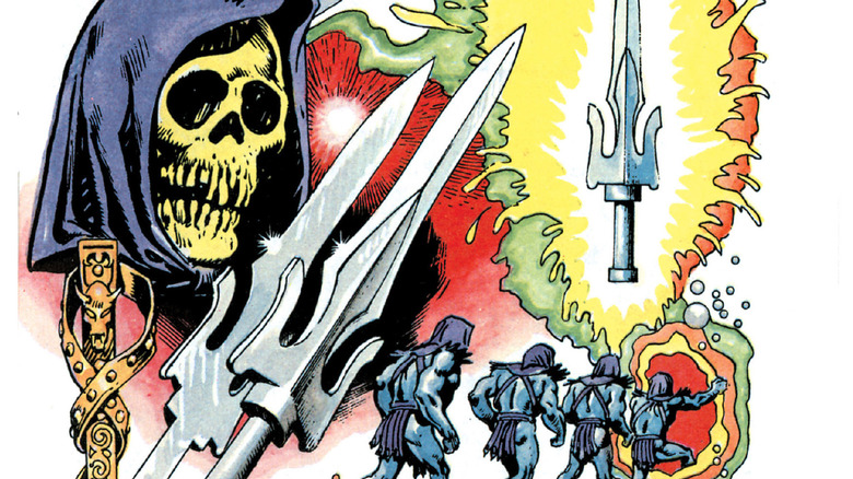Skeletor's head and Power Sword