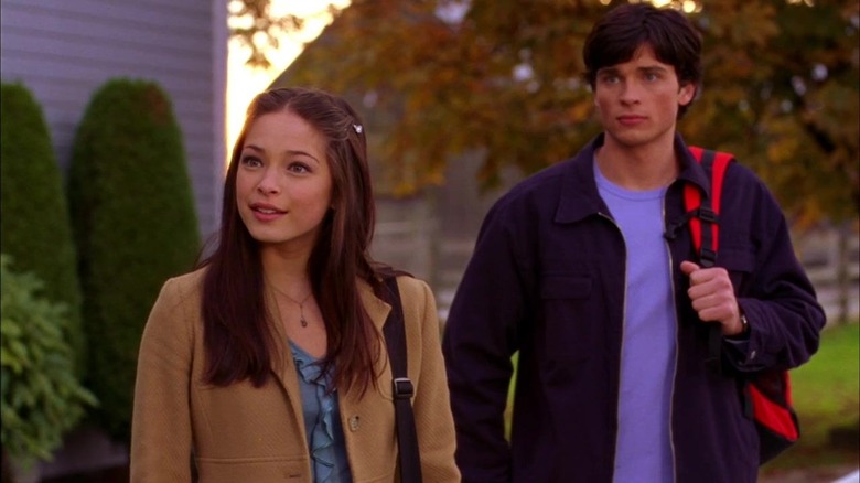 Lana with Clark on Smallville