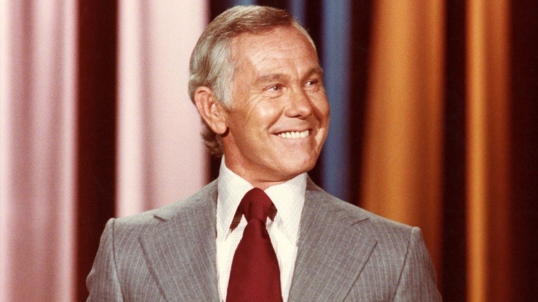 Johnny Carson smiling