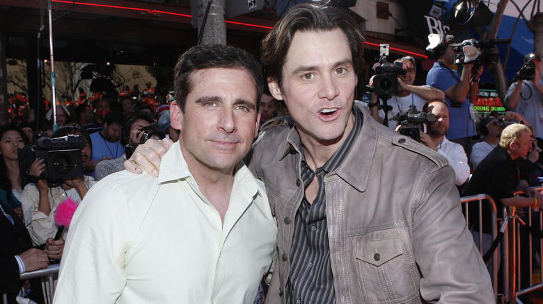 Steve Carell with Jim Carrey