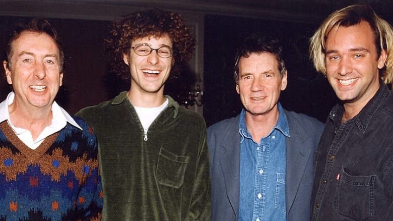 Idle, Stone, Palin, and Parker at a comedy festival