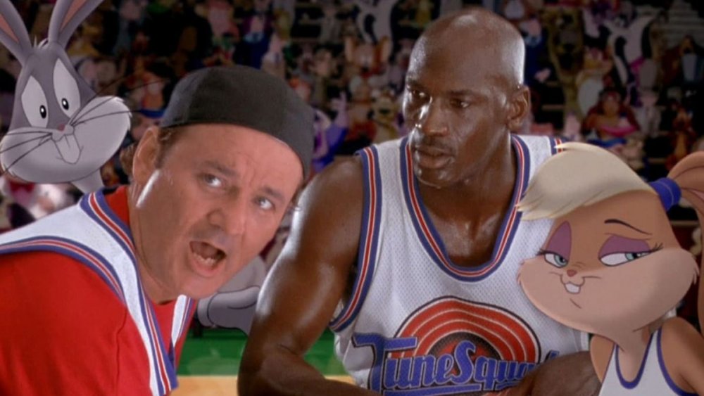 Michael Jordan and Bill Murray in Space Jam