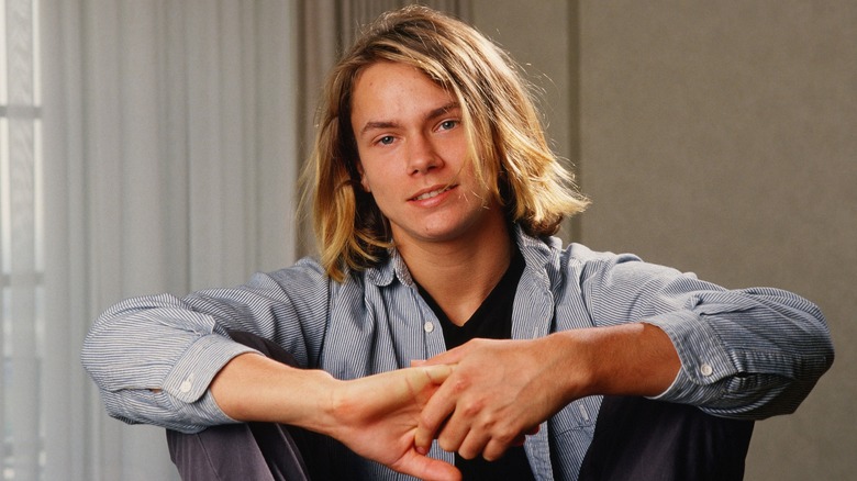 River Phoenix smiling