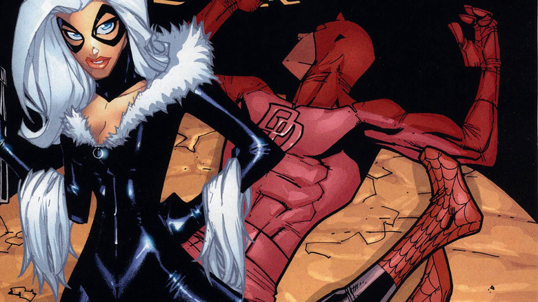 Black Cat over Daredevil and Spider-Man