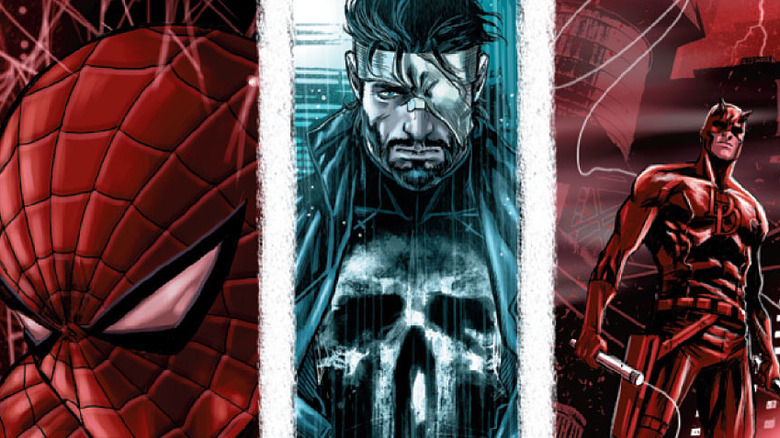 Spider-Man, the Punisher, and Daredevil