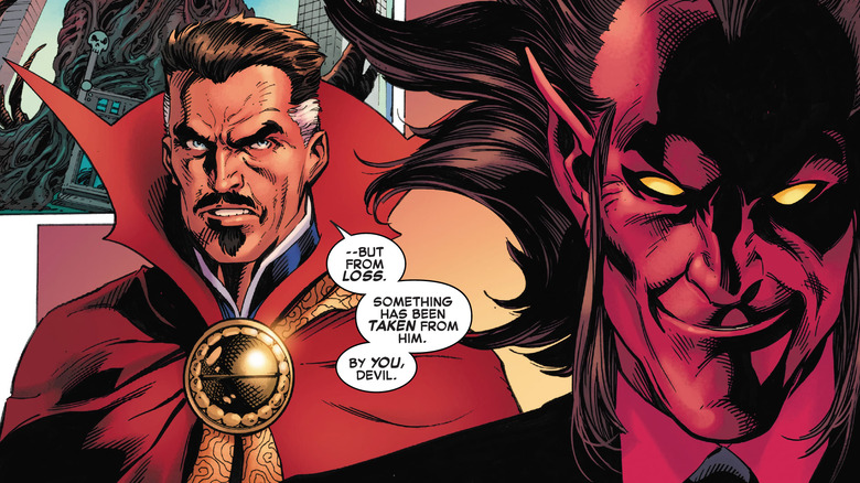 Doctor Strange confronts Mephisto about Spider-Man