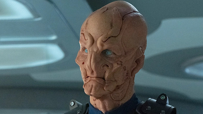 Doug Jones as Saru takes command