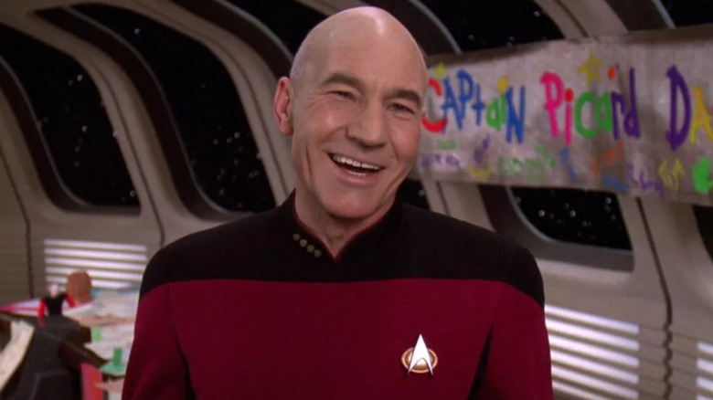 Picard laughs