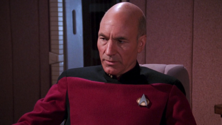 Picard sits in his ready room