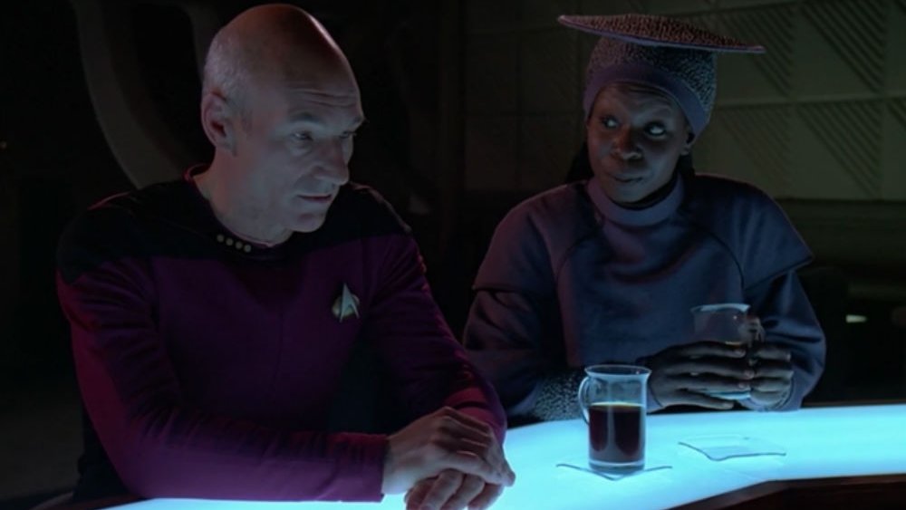 Whoopi Goldberg, Guinan, Star Trek: The Next Generation, Patrick Stewart