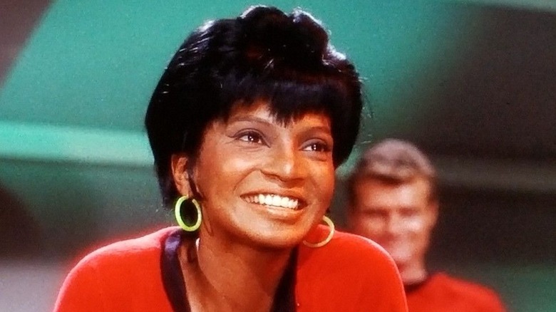 Uhura in the ship's rec room 