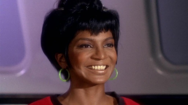 Uhura gives big smile