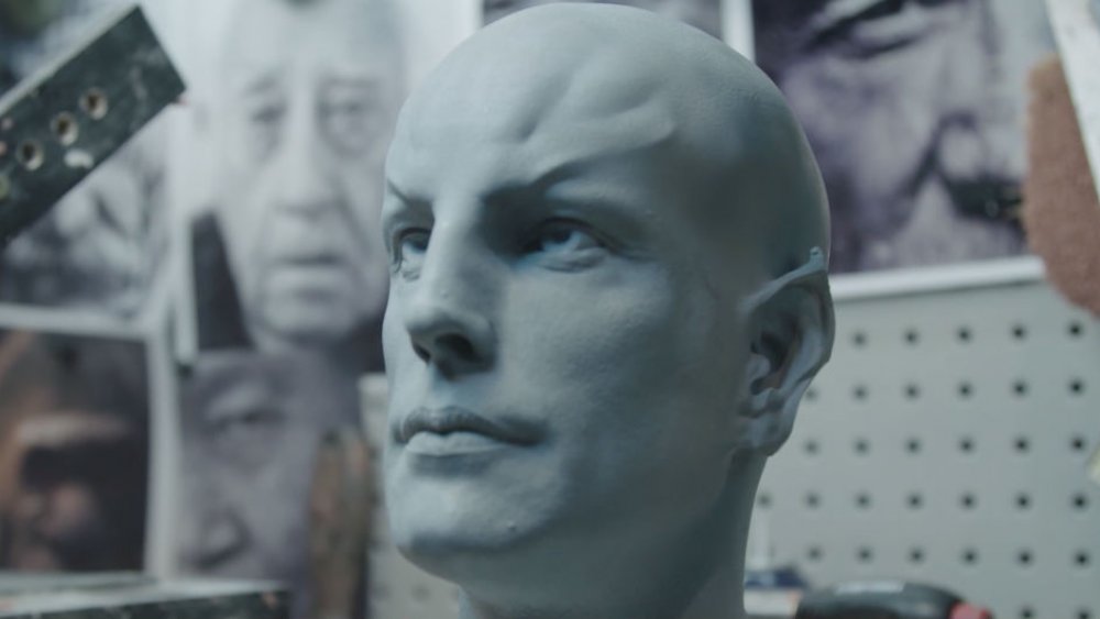 Shot of a Romulan head mold from The Ready Room