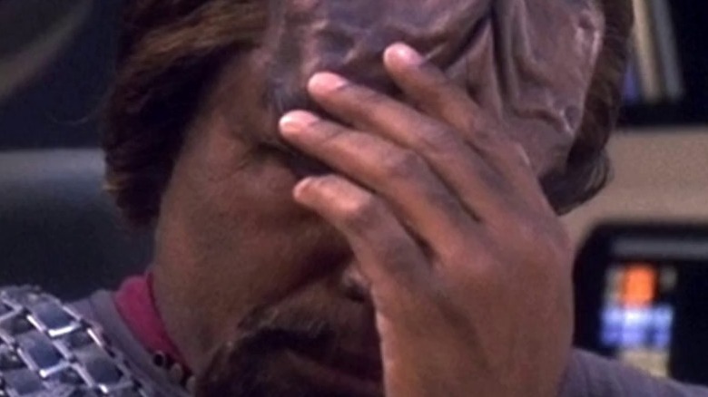 Worf sad facepalm
