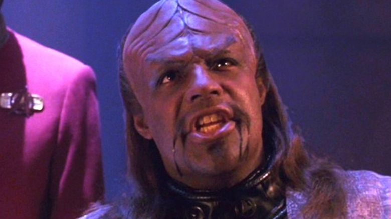 Colonel Worf purple background