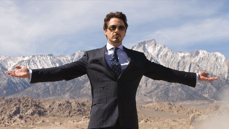 Tony Stark performs