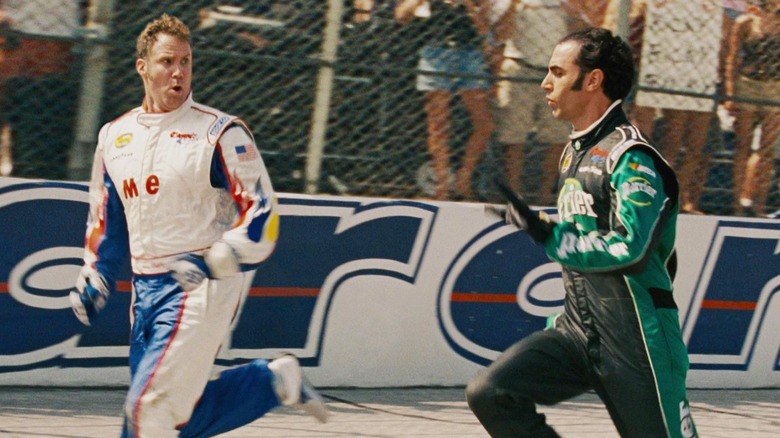 Ricky Bobby and Jean Girard running