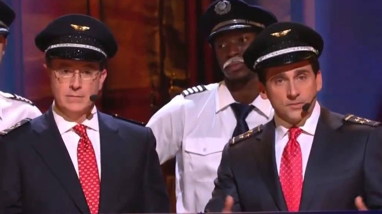 Stephen Colbert Steve Carell background dancer